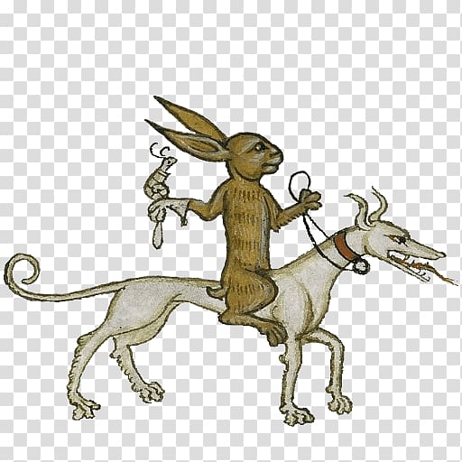 Late Middle Ages Medieval art Illuminated manuscript Canidae, middle ages transparent background PNG clipart