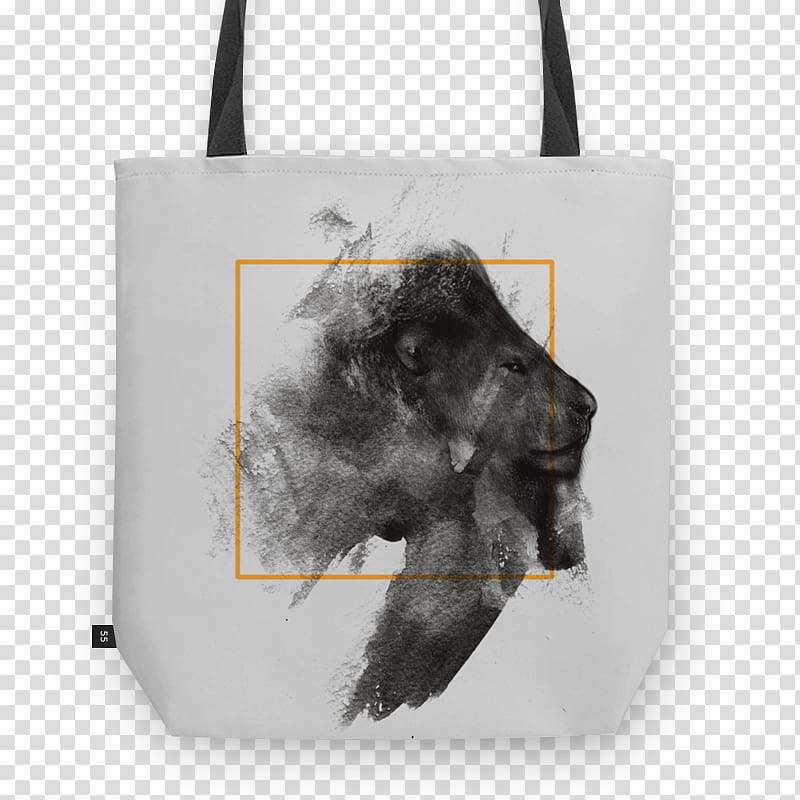 T-shirt Art Cotton Knitted fabric Tote bag, lion illustration transparent background PNG clipart