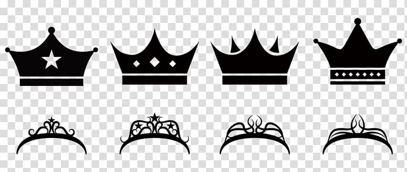 Logo Crown of Queen Elizabeth The Queen Mother, Black Crown crown transparent background PNG clipart
