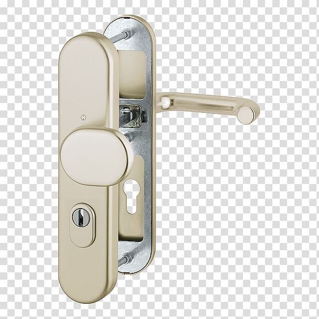 Schutzbeschlag Aluminium Hoppe Group Door handle, sk2 transparent background PNG clipart
