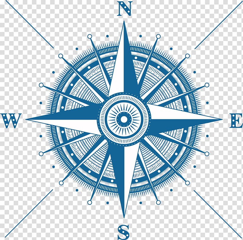 blue and white direction illustration, Rim Circle Graphic design Area, Blue compass transparent background PNG clipart