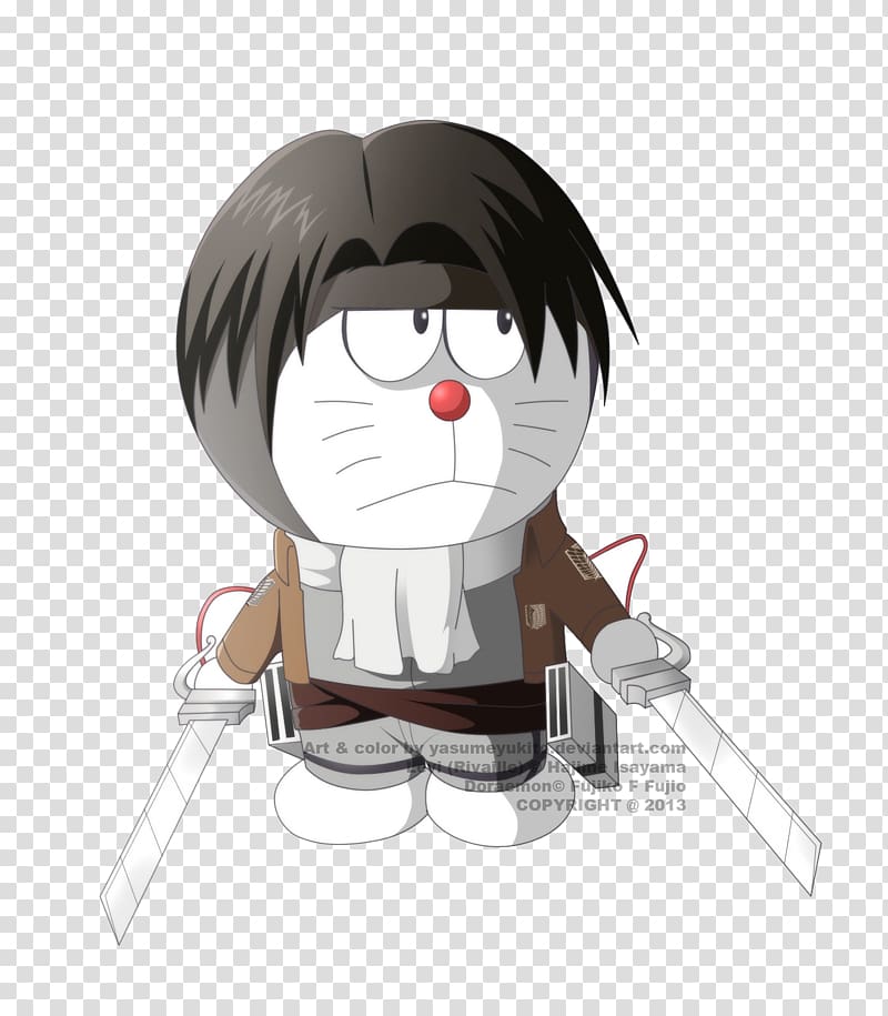 Attack on Titan Eren Yeager Art Doraemon Levi, doraemon transparent background PNG clipart