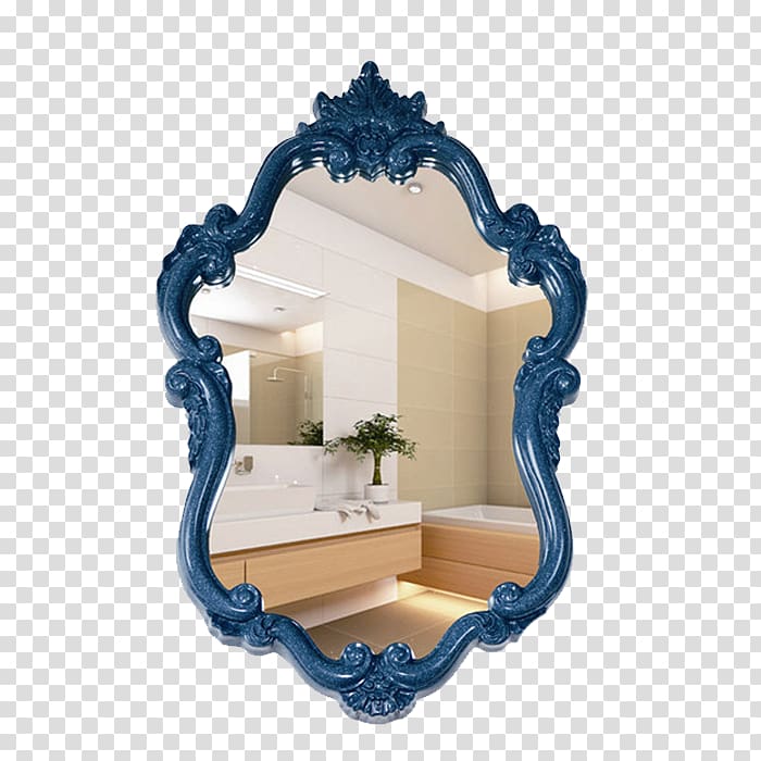 Mirror frame Euclidean , European mirror transparent background PNG clipart