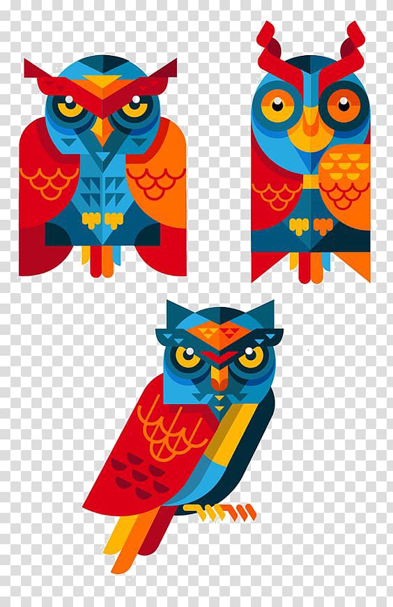 Owl Illustration, Owl free button elements transparent background PNG clipart