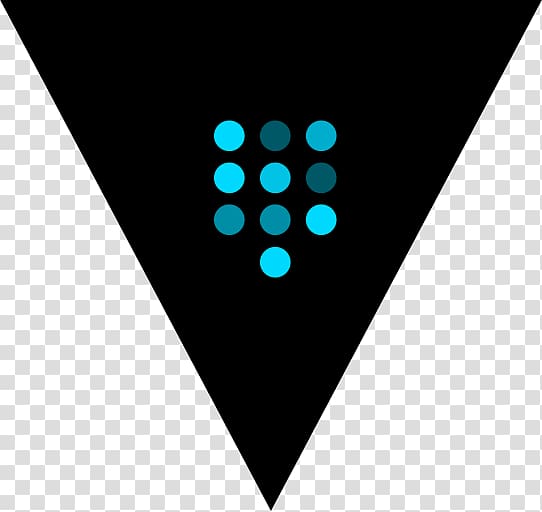 black and blue triangle logo, Vault Logo transparent background PNG clipart
