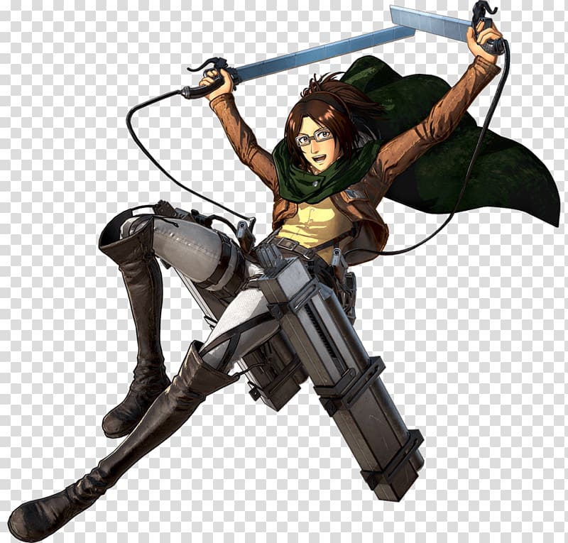 Fictional male character holding two swords art, A.O.T.: Wings of Freedom  Grand Theft Auto: San Andreas Eren Yeager Mikasa Ackermann PlayStation 4,  Ataque Alos Titanes Free transparent background PNG clipart