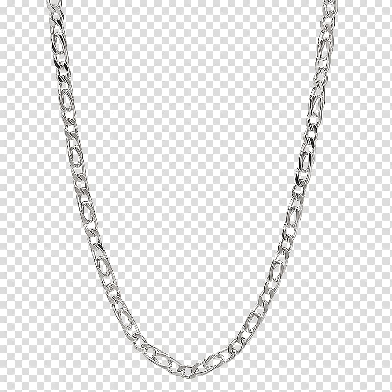 Figaro chain Jewellery chain Silver Necklace, chain transparent background  PNG clipart | HiClipart