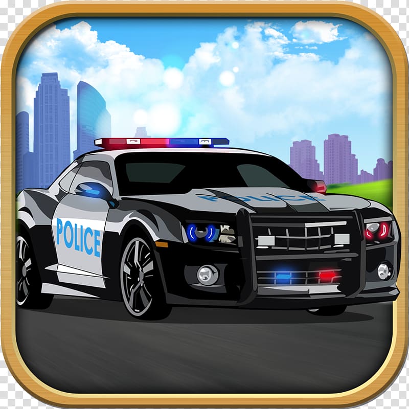 Police car Car chase Motorcycle, police car transparent background PNG clipart