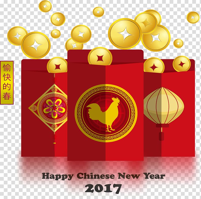 Red envelope Chinese New Year Oudejaarsdag van de maankalender, Chinese New Year\'s Eve red envelopes transparent background PNG clipart