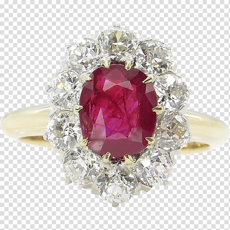 Ruby Wedding ring Engagement ring Jewellery, ruby transparent background PNG clipart