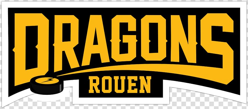 Dragons De Rouen Texte Logo transparent background PNG clipart