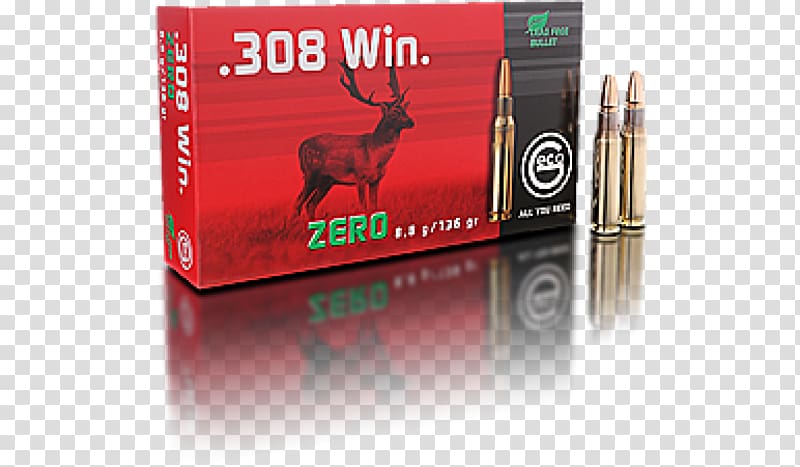 .30-06 Springfield .308 Winchester Cartridge Bullet Ammunition, .308 Winchester transparent background PNG clipart