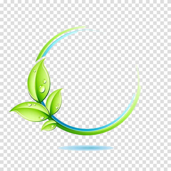 green leaves , Logo Environment Icon, frame transparent background PNG clipart