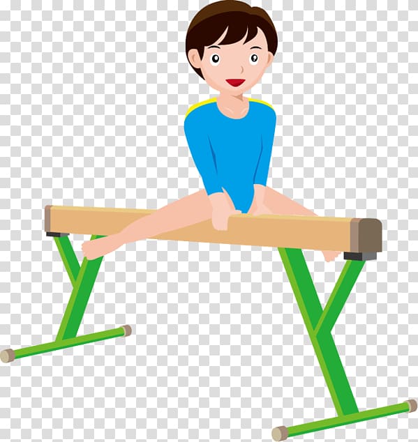 Gymnastics Pommel Horses Sport , white beam transparent background PNG clipart