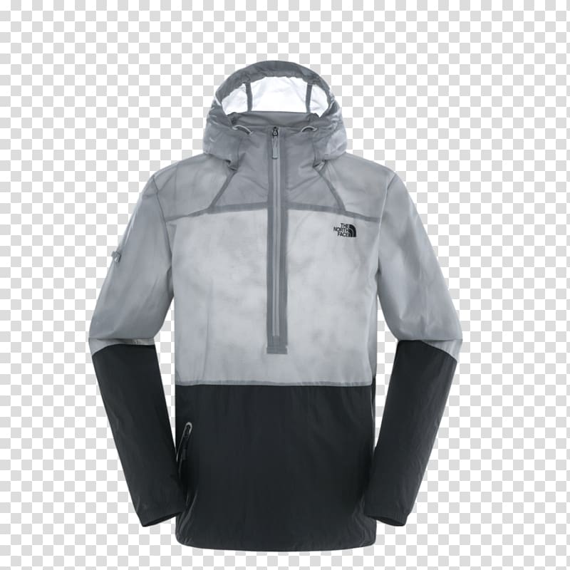 Hoodie Jacket Clothing The North Face Eider, gray macadam transparent background PNG clipart