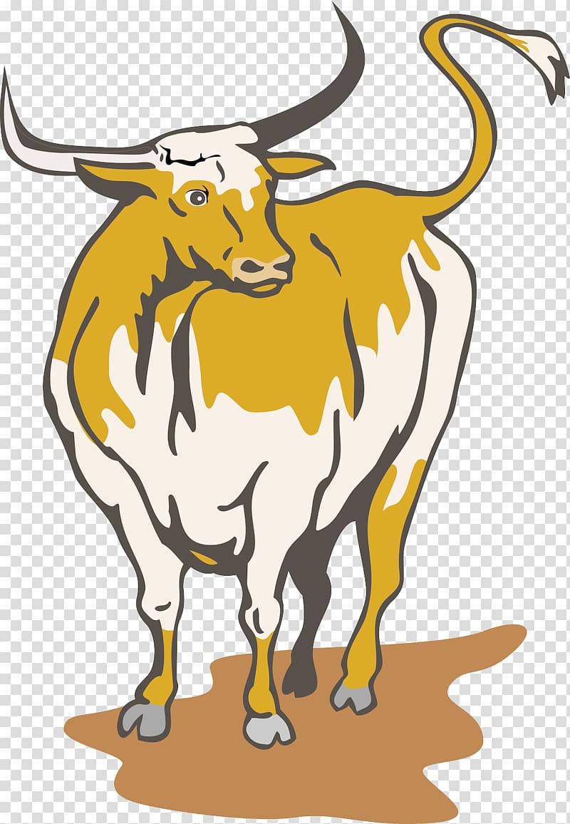 Texas Longhorn English Longhorn , Spain cow transparent background PNG clipart
