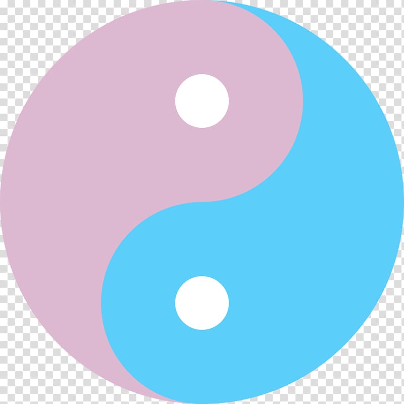 Taijitu Yin and yang Symbol Transgender flags, yin and yang transparent background PNG clipart