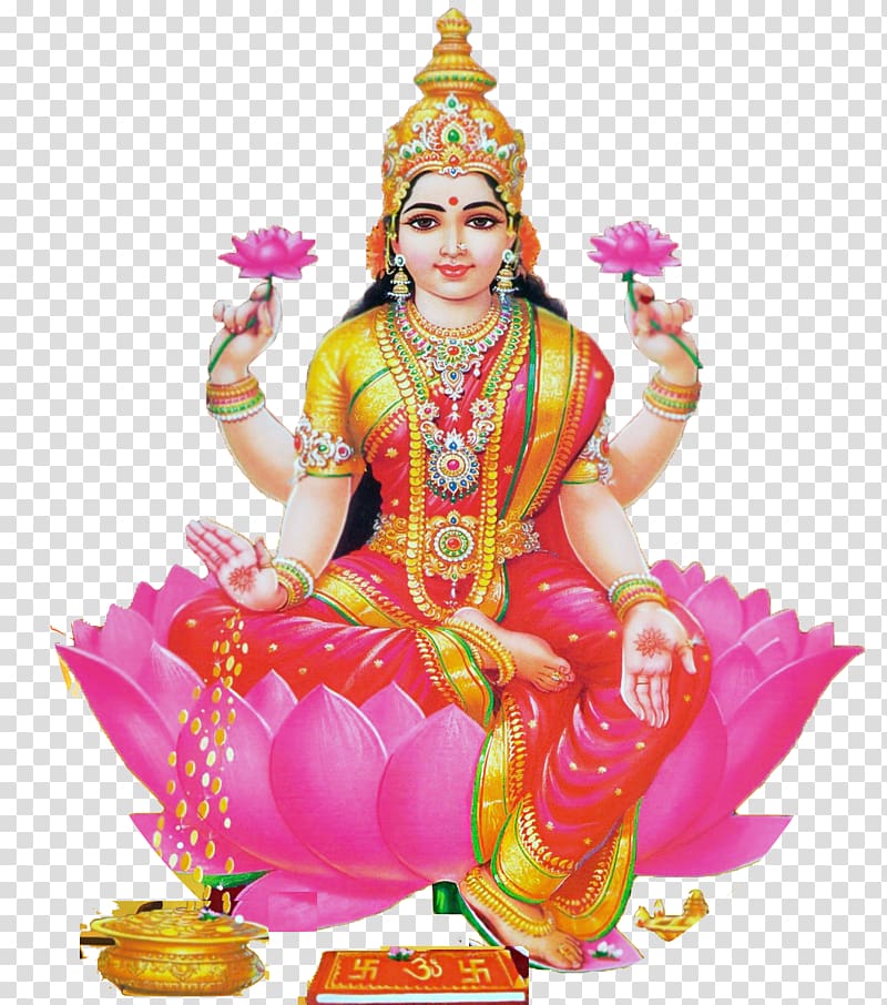 Lakshmi illustration, Ganesha Lakshmi Shiva Saraswati Laxmi Pooja, Diwali transparent background PNG clipart