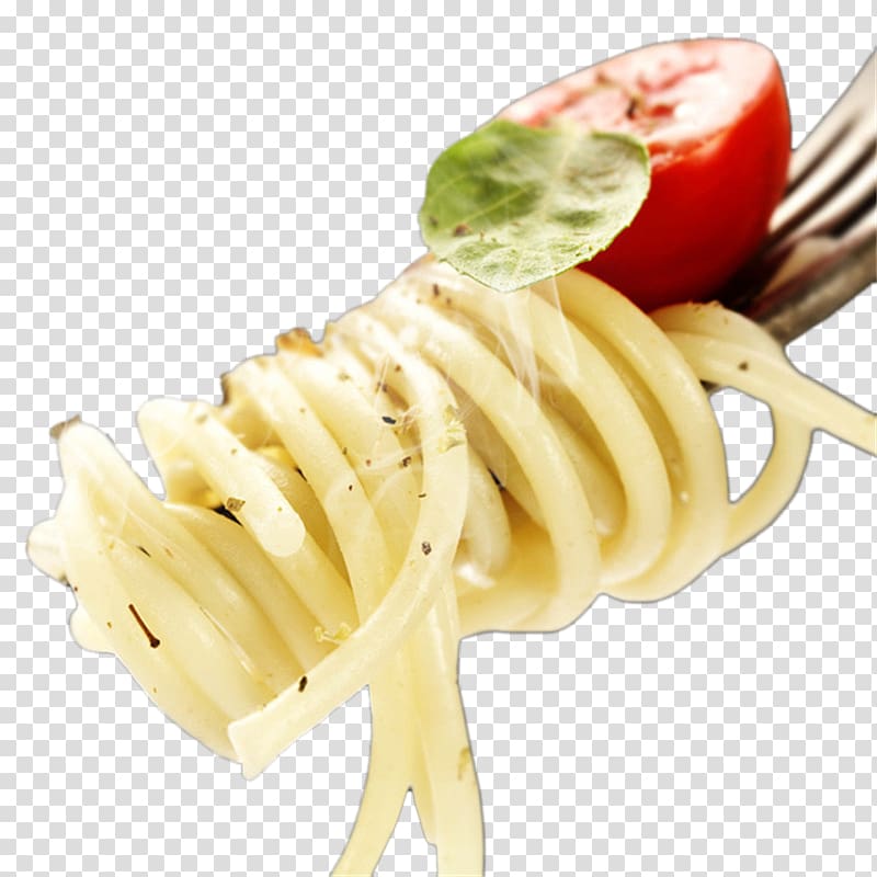 Knife Vegetarian cuisine Fork Cellophane noodles, Vermicelli on a fork transparent background PNG clipart