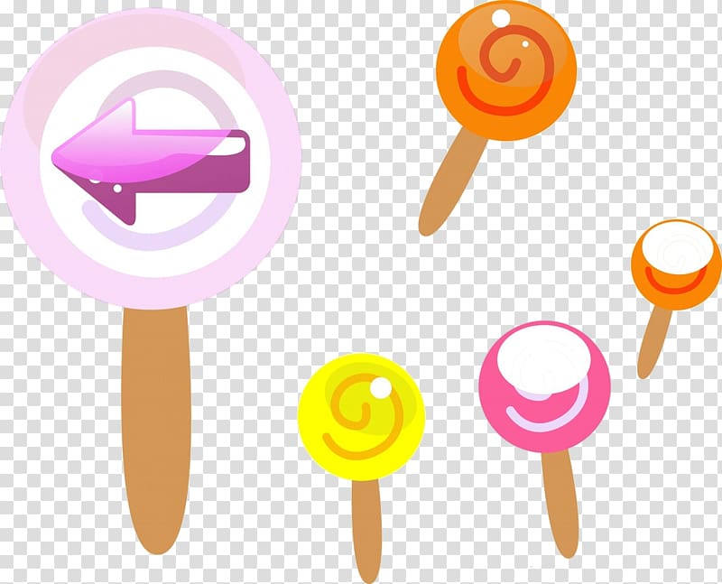 Lollipop Candy , Hand-painted candy creative food silhouette transparent background PNG clipart