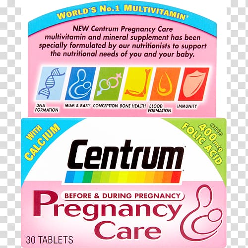 Dietary supplement Centrum Tablet Multivitamin Pregnancy, abdominal pain transparent background PNG clipart