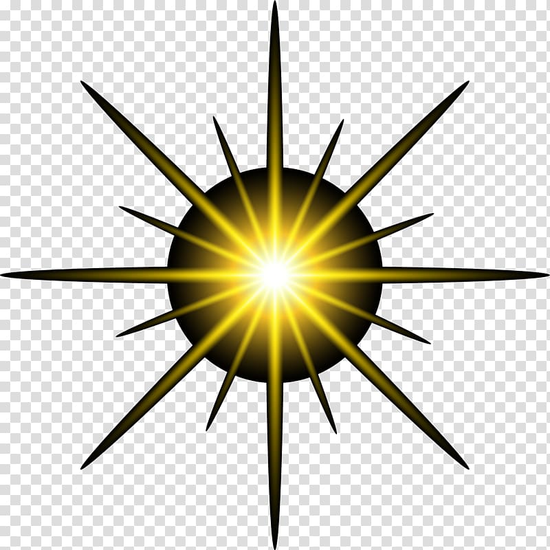 Virus Bacteria Icon, Dream yellow flash transparent background PNG clipart