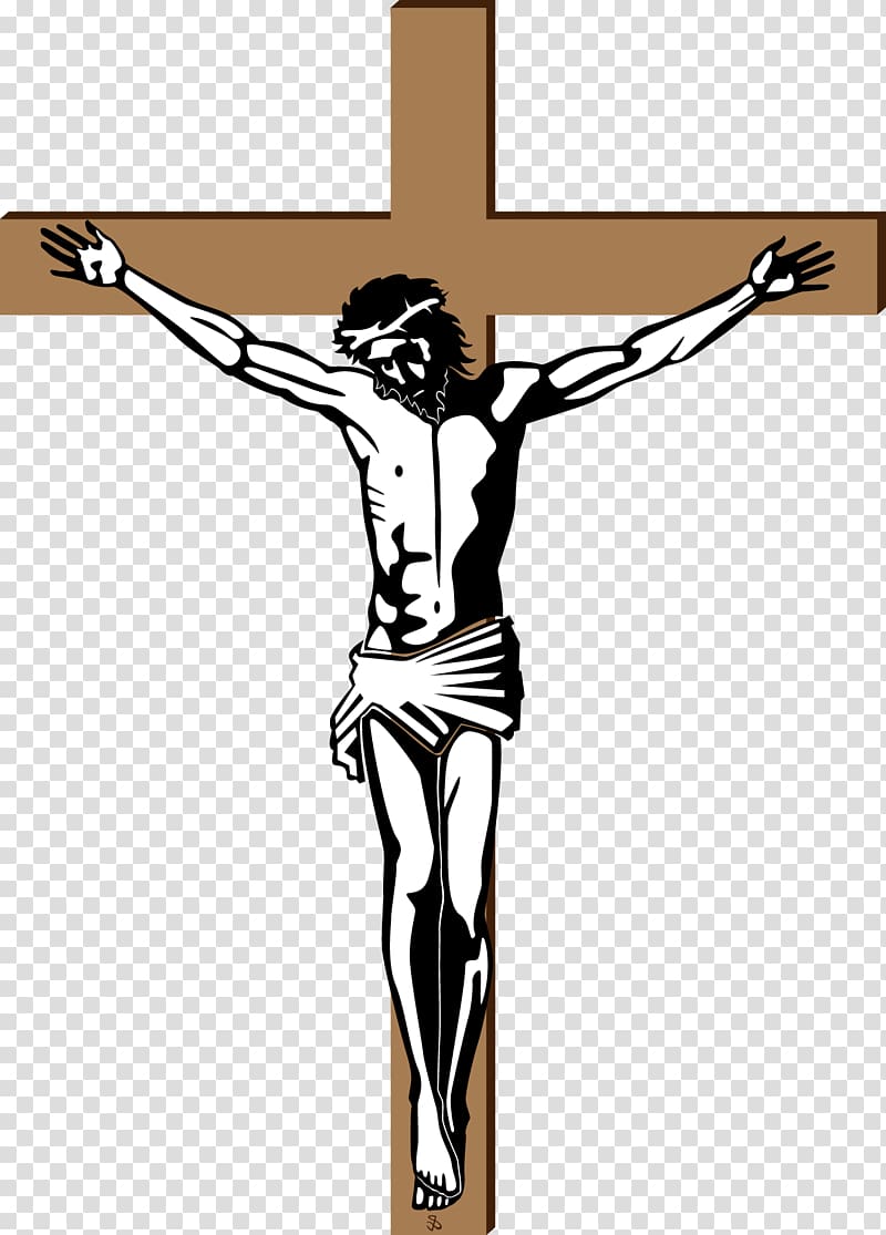 Jesus Christ on cross illustration, Cross Crucifixion of Jesus Depiction of Jesus Christianity, Wood Cross Jesus transparent background PNG clipart