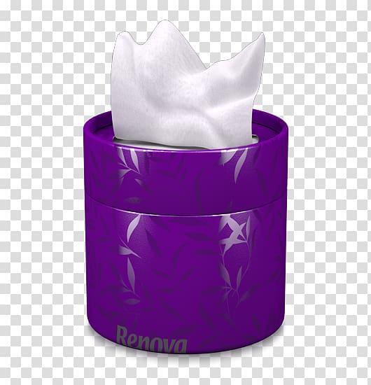 Toilet Paper Facial Tissues Color Renova, purple box transparent background PNG clipart