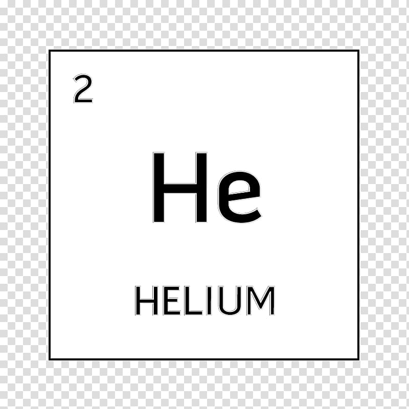Periodic table Symbol Chemical element Helium atom, helium transparent background PNG clipart