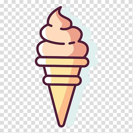 ice cream in cone illustration, Ice Cream Cones Cartoon Drawing, cream transparent background PNG clipart