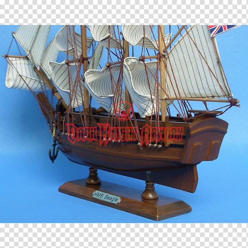 Brig The Voyage of the Beagle Barque Ship model, Ship transparent background PNG clipart