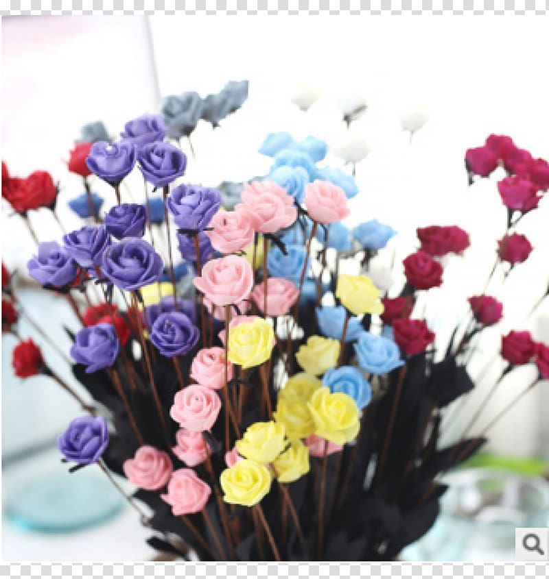 Artificial flower Flower bouquet Pseudanthium Wedding, decorative artificial flowers transparent background PNG clipart