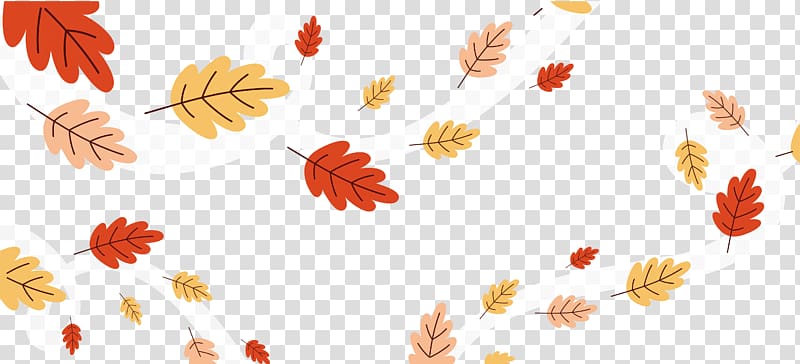 By the wind leaves transparent background PNG clipart