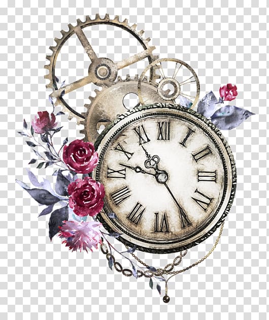 Watercolor painting Drawing Clock Paper, clock transparent background PNG clipart