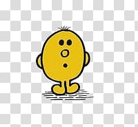yellow cartoon character , Mr. Quiet transparent background PNG clipart