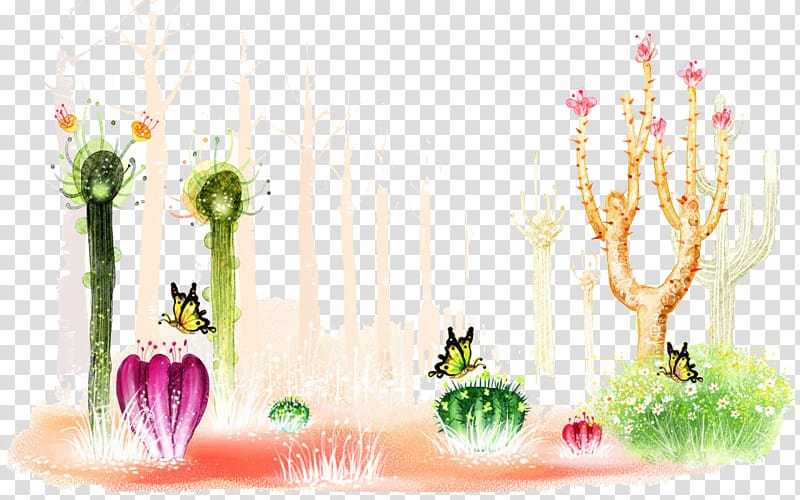 Cactaceae Poster Cartoon Illustration, cactus transparent background PNG clipart
