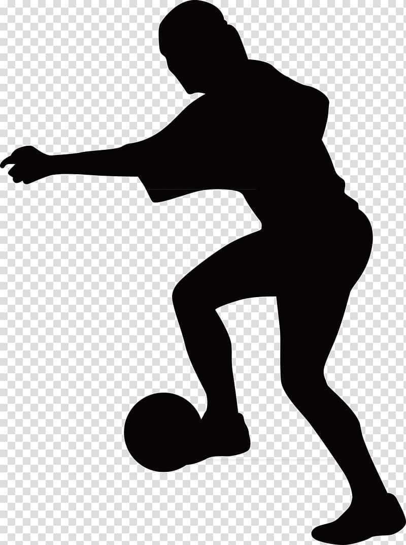 Silhouette Football player, Penalty child silhouette transparent ...