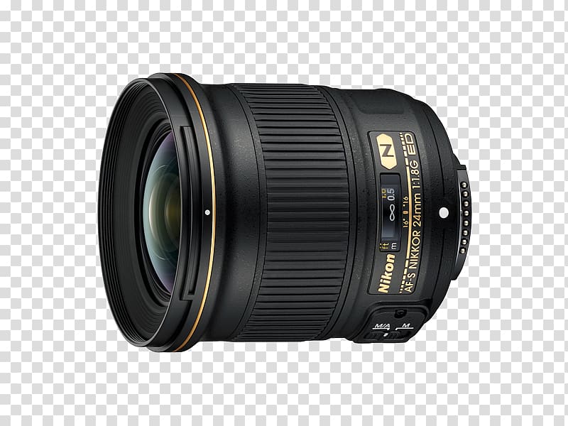 Nikon AF-S Nikkor 24mm f/1.8G ED Wide-angle lens Nikon AF-S DX Nikkor 35mm f/1.8G Camera lens, outdoor tourism transparent background PNG clipart