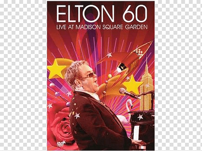 Elton 60 – Live at Madison Square Garden Album Music Film, Madison Square Garden Company transparent background PNG clipart