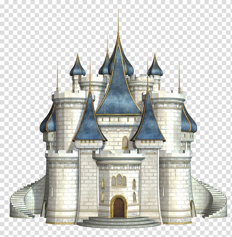 , The European dream fairy tale castle transparent background PNG clipart