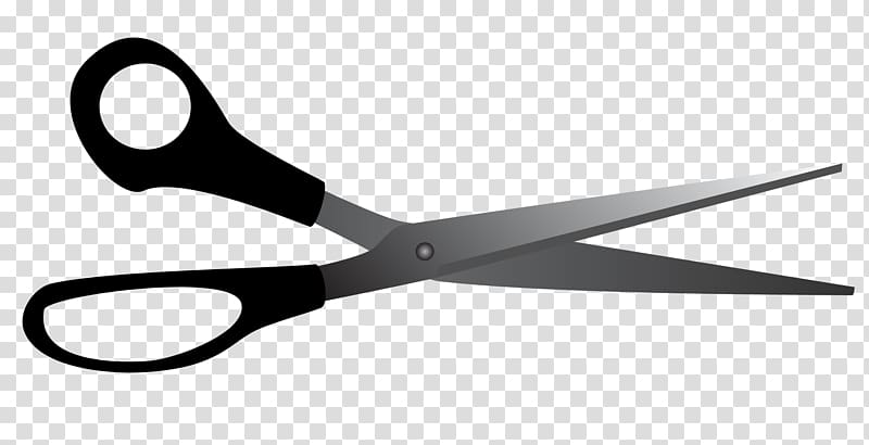 grey and black scissors illustration, Scissors Hair-cutting shears , Scissors File transparent background PNG clipart