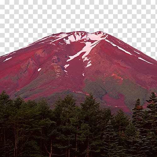 Mount Fuji Aokigahara Tokyo Sakura Mountain, active volcano transparent background PNG clipart
