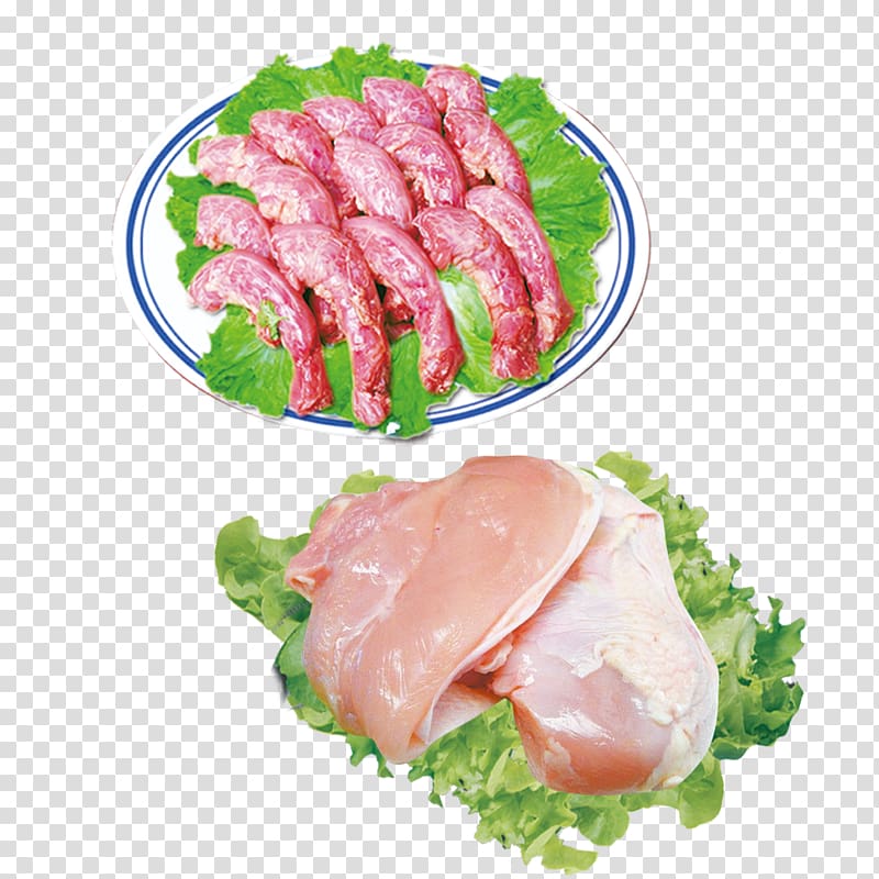 Ham Bacon Food Meat, Second paragraph chicken creative transparent background PNG clipart