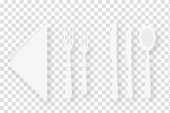 Black and white Square Angle Pattern, Knife and fork spoon transparent background PNG clipart