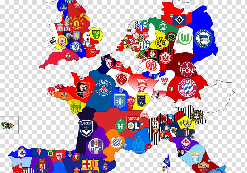 European Football League UEFA Europa League Premier League Football team, Europe places transparent background PNG clipart