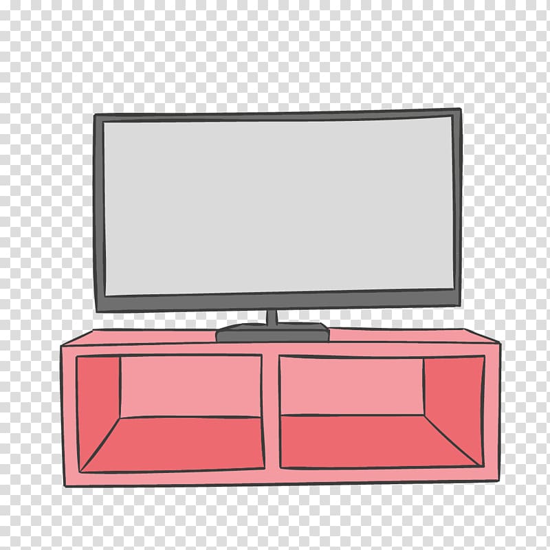 Television Drawing Cartoon, Hand-painted TV transparent background PNG clipart