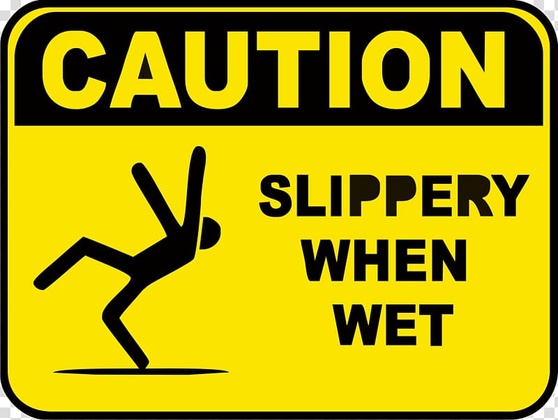 Wet floor sign Warning sign Safety Slippery, others transparent background PNG clipart