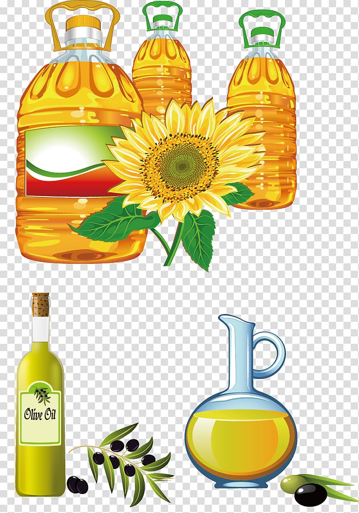 Sunflower oil Cooking oil , oil transparent background PNG clipart