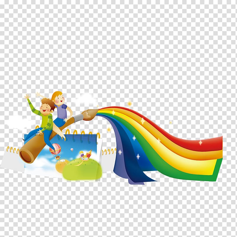 Cartoon , rainbow transparent background PNG clipart