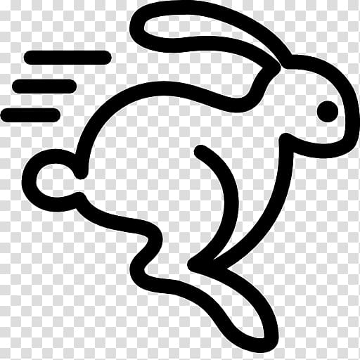 Computer Icons Domestic rabbit Running, rabbit transparent background PNG clipart